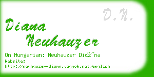 diana neuhauzer business card